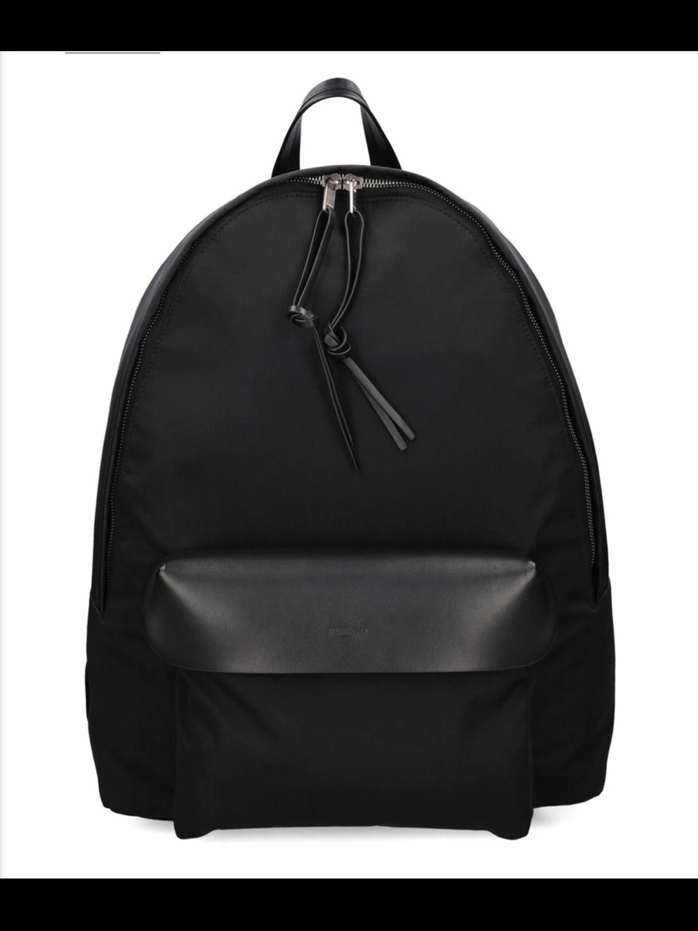 Jil Sander  Large Black Minimalist Backpack